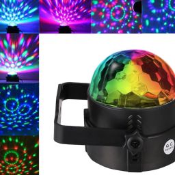 Led Disco Ball 7 Colors Pattern & 4 Modes Dancing Light-Multicolor Single Disco Ball-28