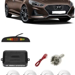 AB199 Silver Car Reverse Parking Sensor with LED Display 4 Sensor A199 Parking Sensor-image-52