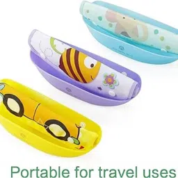 avekin Silicone Baby Detachable Waterproof Apron Bibs (Set of 2) Random Color image 3