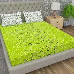 144 TC Cotton Double Jaipuri Prints Flat Bedsheet-picture-17