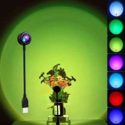 USB Sunset Light Sunset Projection Light for Home Bedroom Kitchen and More Shower Laser Light-7