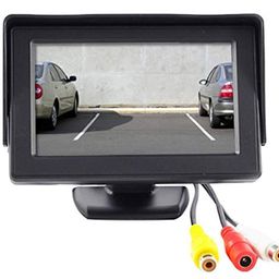 AutoBizarre 4.3 inch Dashboard Standing LCD TFT Monitor Display for Car Dashboard - Useful for Reverse Parking Camera Output or Any Video Output image 2