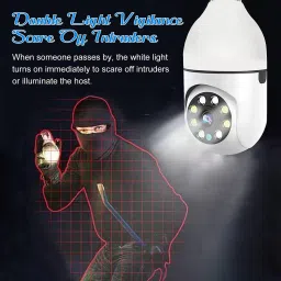 favone Wireless led Bulb 360 IP Camera 3MP Remoting Monitoring LED Bulb Light Security Camera image 5