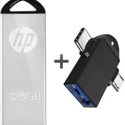 HP q220t 128 GB Pen Drive Compatible with Audio Player, Desktop Computer, Gaming Console, Laptop, Television USB 2.0 Metal Case-15