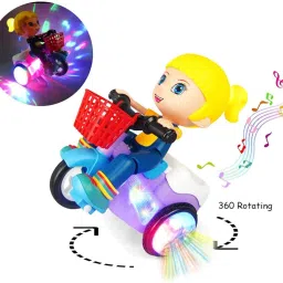 mega star Bump & Go Toy with Flashing Lights Music Sound try-lad Tricycle image 5