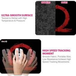 UneeQ Mouse Pad for Laptop, Notebook, Gaming Computer | Anti-Skid Base | Design- 50 Mousepad image 5