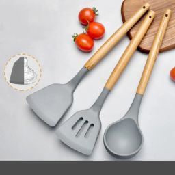 Silicone Spatula Set For Cooking, Baking & Mixing Non Stick BPA-Free Spatula Set Kitchen Tool Set-image-43