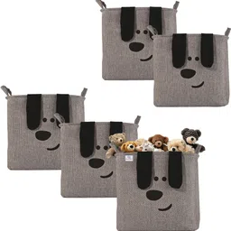heart home Cotton, Jute Storage Basket-picture-12