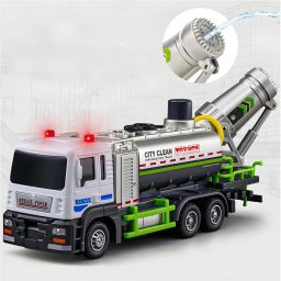 Die Cast Alloy Metal City Clean Truck with Water Pump-44