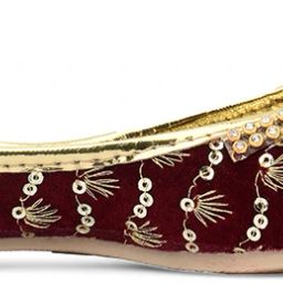Multicolor embroidered mojari for women with beads embellishment Casuals For Women-image-72