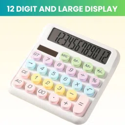 Desktop Calculator, 12-Digit Large LCD and Large Buttons for Office, Homes W11 Basic Calculator-image-52
