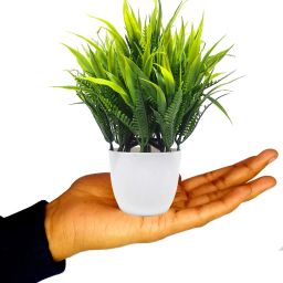 akp Set Of 4 Artificial Plants With Pot For Home And Office Decor Bonsai Wild Artificial Plantwith Pot image 4
