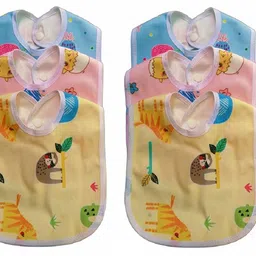 adriel bringing joy Feeding Waterproof Bibs Cotton Apron -Pack of 6-picture-37