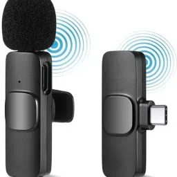 ELDORICH K8 Wireless Microphone, Digital Mini Portable Recording Clip Mic Camera Microphone-0