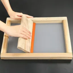cmr Screen Printing Frame (12X18,10X12,8X10,6X6) with Attached Mesh (4 Combo) Paper Crafting Tool image 2