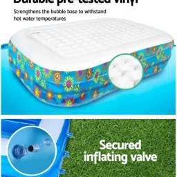 kindertales Rectangular (IND*56) Inflatable Pool for Kid 7.5 Feet - 54120 Inflatable Swimming Pool image 2