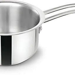Triply Stainless Steel Induction & Gas Friendly Sauce Pan 16 cm diameter 1 L capacity-image-87