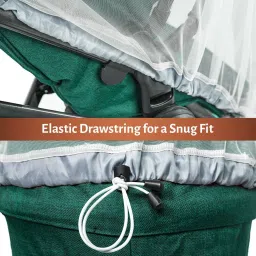 turtlegrip Nylon Kids Washable Stretchable Mosquito Net for Stroller Perfect Bug Net for Cradles, Car Seats | Mosquito Net image 4