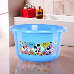 25 Ltr Bath Tub For Home, Washroom & Kitchen | Check | Blue-66