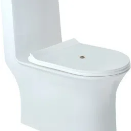 Dune One-Piece Rimless P-Trap Western Toilet | High-Grade Ceramic | Anti-Bacterial Glaze | Soft Close Seat | Dual Flush | Floor Mounted Western Commode-23