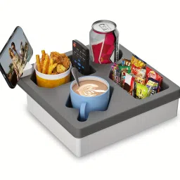 Three In One Multifunctional Car Snack Tray Organizer Table Cup Holder Tray Table-image-44