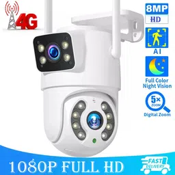 AVOIHS 4G SIM 4K HD Wireless Security Camera PTZ 360° live View Night Vision 2Way Audio Security Camera-picture-47