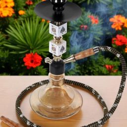 SmokeBliss Compact Hookah Set 16 inch Iron Hookah-image-6