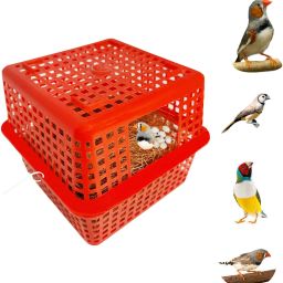 Birds Breeding Box Finches Sparrow Nest Basket,House for Finches (Pack Of 1) Bird House-16
