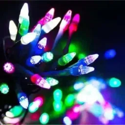 perikam 45 LEDs 15 m Multicolor Color Changing Bell Rice Lights image 3