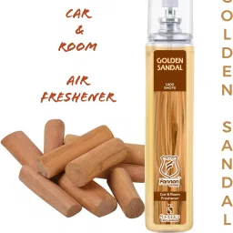 GOLDEN SANDAL Room & Car Air Freshener Like SANDAL WOOD 1400 SHOTS Spray-6