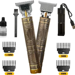 Pick Ur Needs T-Blade Rechargeable Hair Trimmer Cordless Electric Shaver Beard Grooming Kit 120 minRuntime 1 Length Settings-image-33