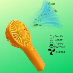 WOYR Premium Quality 3 Speed Rechargeable Portable Mini Fan with stand and cable Portable Mini Rechargeable Fan Rechargeable Fan-10