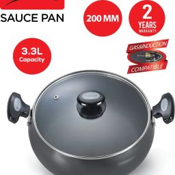 prestige Plus Sauce Pan 20 cm diameter with Lid 3.3 L capacity image 2
