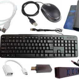 ANJO 9 in 1 Combo Keyboard-Mouse-Pad-USB Hub-Cleaner-LED-Extension Cable-OTG Combo Set-18