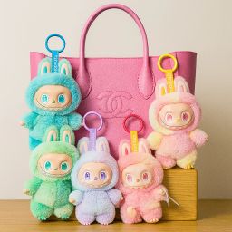 panaro Labubu toy Plush Toy – Soft Bunny Keychain for Kids & Adults - Surprised Box - 17 cm image 3