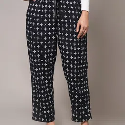 Style Shoes Women Printed Mid-Rise Trousers-image-72