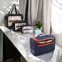 parisal Women Blue, Black Cosmetic Bag-picture-15