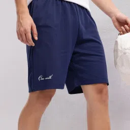 Printed Men Blue Regular Shorts-image-4