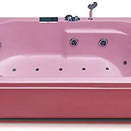 Divine 5.5 Feet Combi-Massage Acrylic - Pink Free-standing Bathtub-image-86