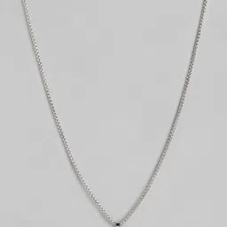 PARIS HAMILTON Unisex Silver-Plated Square Cubic Zirconia Pendant with Set Of 2 Chains image 2