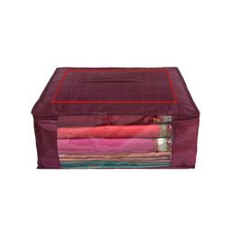 Kuber Industries Maroon Extra Large Saree Organiser-image-53