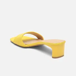 Van Heusen Woman Textured Open Toe Block Heels image 3