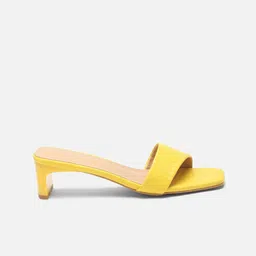Van Heusen Woman Textured Open Toe Block Heels image 2