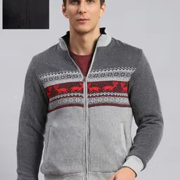 Monte Carlo Graphic Printed Reversible Bomber Jacket-image-61