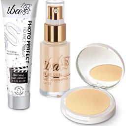 Foundation + Compact + Primer Face Makeup Combo (Snow White)-28