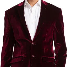 Men Solid Single Breasted Formal Blazer-picture-13