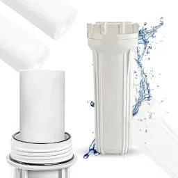 aquanza Pre Filter Housing Bowl pp Spun Thread Tape Pipe Elbow Combo Suitable All Ro Solid Filter Cartridge image 2