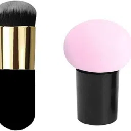 Foundation blusher brush mushroom blender Multicolor-15