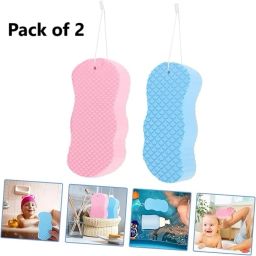 Pack of 2 Baby Bath Sponges Soft and Gentle Silicone Sponges for Kids Newborns-image-16