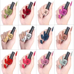 Glossy Finish Nail Paint | Long Lasting, Quick Dry Polish With Chip Resistant | 12 Vibrant Colors-image-27